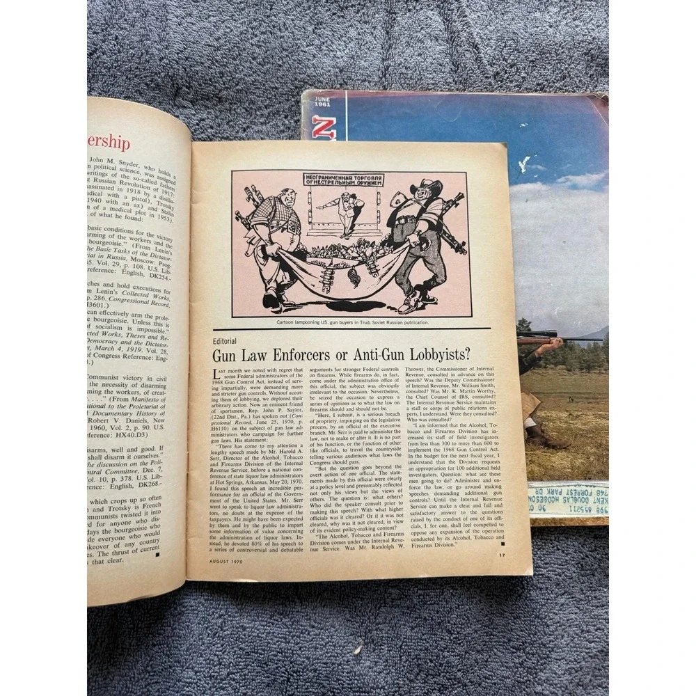 Vintage June 1961/Aug 1970 American Rifleman magazines‎ lot of 2
